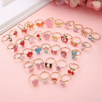 Lot De 20 Bagues Multicolores Pour Filles – Bijoux Enfant, Résine, Thème Princesse