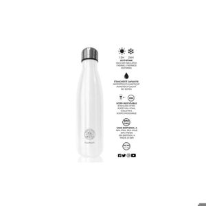 GOURDE CASEPROOF Bouteille isotherme blanche 500 ml