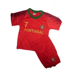 TENUE DE FOOTBALL MAILLOT DE FOOT + SHORT PORTUGAL 1 AN 