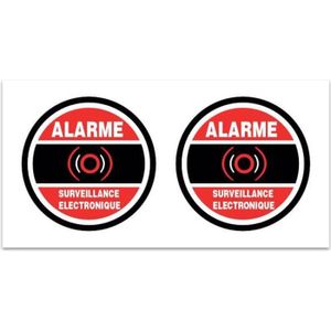 alarme surveillance électronique 3450 autocollant adhésif sticker 