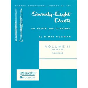 PARTITION 78 Duets for Flute and Clarinet Vol. II