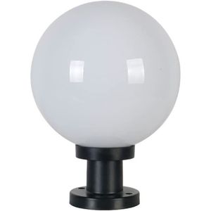 LAMPE DE JARDIN  Lampe De Pilier De Globe Extérieur En Acrylique Bl