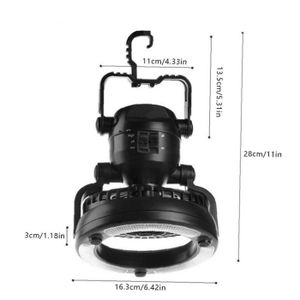 LAMPE - LANTERNE Camping Fan Light Multifunction Portable 2 en 1 Te
