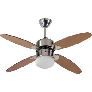 DEL Ventilateur Plafond 10 w Radiateur Salon Diamètre 122 cm éclairage EEK Bon état