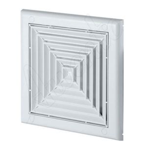 Grille da/ération en plastique ABS Anthracite /Ø 125 mm 190 x 190 mm
