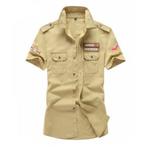 Chemise manche courte homme col mao - Achat / Vente pas cher