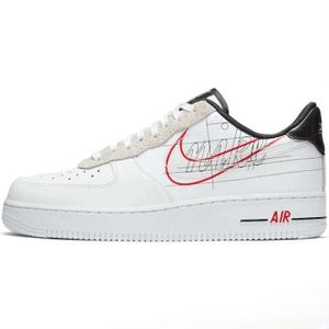 air force 1 rouge et blanche homme