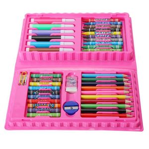 KIT DE DESSIN Pwshymi Kit de dessin pour enfants Kit de Dessin Marqueur Enfants Crayon Pastel à Huile Crayon de Couleur Enfant Gomme loisirs kit