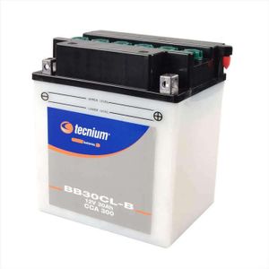 BATTERIE VÉHICULE Batterie TECNIUM BB30CL-B conventionnelle avec pack acide