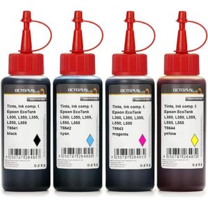 IMPRIMANTE 4X 100Ml D'Encre Compatible Pour Epson Ecotank L30