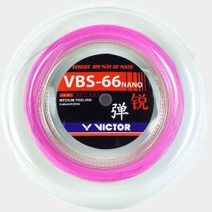 CORDAGE BADMINTON Cordage de badminton Victor VBS-66N Reel - pink - TU