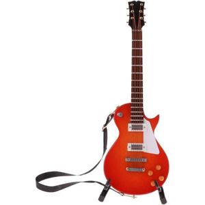 OBJET DÉCORATIF rabais-16 Scale Miniature Guitare et Support Meubl