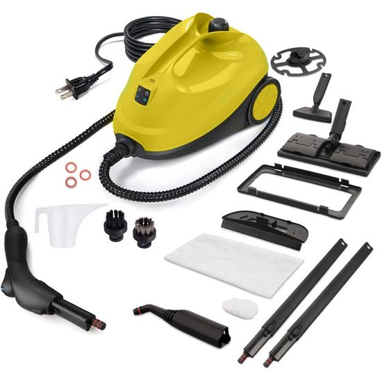 Nettoyeur Vapeur SOARS 2000W 5 Bars - 13 Accessoires - Réservoir 1.8L - Pour Sol, Canapé, Cuisine