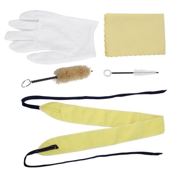 Kit De Nettoyage Pour Trompette - 1 Tige Flexible, 3 Brosses, 1 Chiffon - Accessoire D'entretien Pour Instruments à Vent