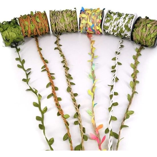 18 Pendentifs Feuilles D'Érable En Bois + Corde Chanvre 5m | Décoration Automne, Mariage, Fête - 3