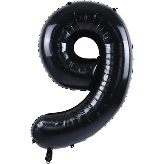 Ballon Hélium Numéro 9 – M&D – 34 Pouces – Multi – Neuf