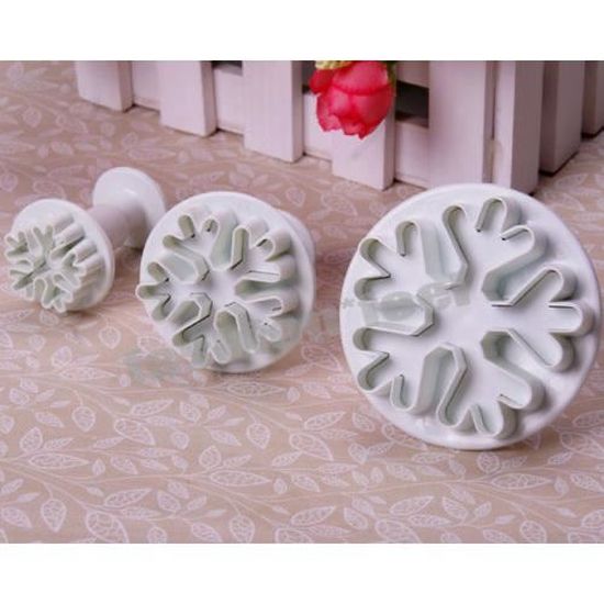 Lot De 3 Moules Silicone Forme Boule De Noël/flocons De Neige - Pour Bougies, Résine, Savon - DIY Déco De Noël