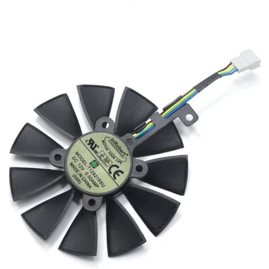 Ventilateur Refroidissement Carte Graphique ASUS RTX 3060 Ti RTX 3070 DUAL - Remplacement 95mm