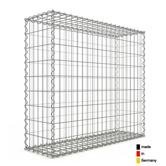 Gabiona - Gabion 100 Cm X 50 Cm X 30 Cm  L X H X P , Taille Des Mailles 5 X 10 Cm Anneau Spirale Robuste 94921247