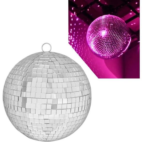Moteur Pour Boule à Facettes Fuzzix 18 LEDs - Sur Batterie, Mode Audio/auto - Support Jusqu'à 2kg - Pour Soirées DJ