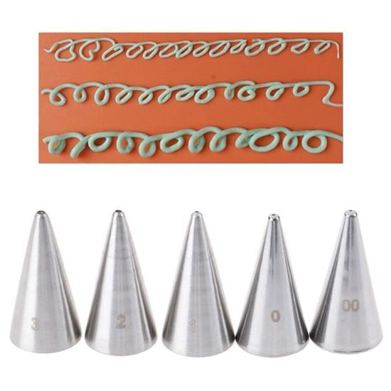 Kit De 5 Bouteilles à Squeezer Pour Glaçage Poterie - Embouts Précis, 50 Cc, Outil De Décoration Créative