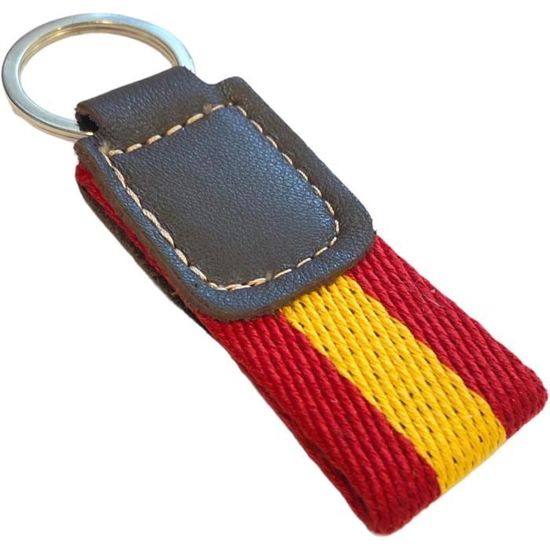 Porte-clés Drapeau LGBT+ En Toile - Argenté Avec Fermoir Métallique - Pride Gay