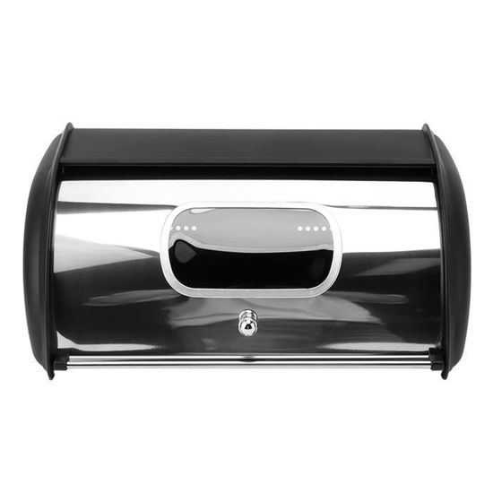 Lot De 2 Boîtes à Pain Hermétiques – Grande Huche à Pain 32,5 Cm Pour Pain, Baguette, Toast, Brioche Maison – Plastique Sans BPA