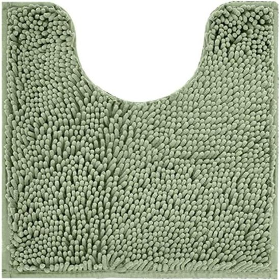 Tapis De Toilette En Forme De U - Motif Chien Mignon, Antidérapant, Absorbant - Lavable En Machine