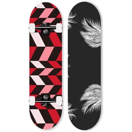 Skateboard Complet 24 Pouces Licorne – Planche 7 Couches Érable Avec Roulements ABEC-7, Idéal Ados Et Adultes, Pré-Assemblé Pour Débutants Et Confirmés