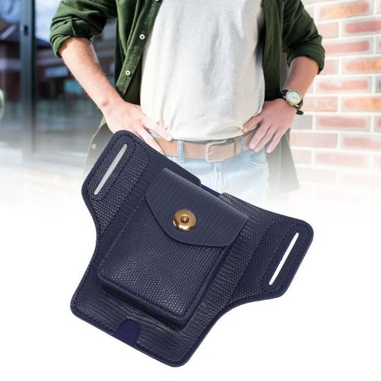 Étui à Boucle Magnétique Pour Briquet En PU - Support Ceinture Portable Avec Protection Intérieure