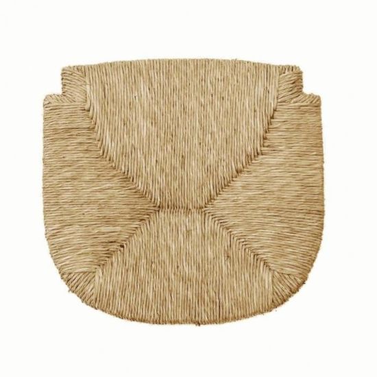 Lot De 6 Chaises En Paille Style Arte Povera - Assise De Remplacement - Neuf