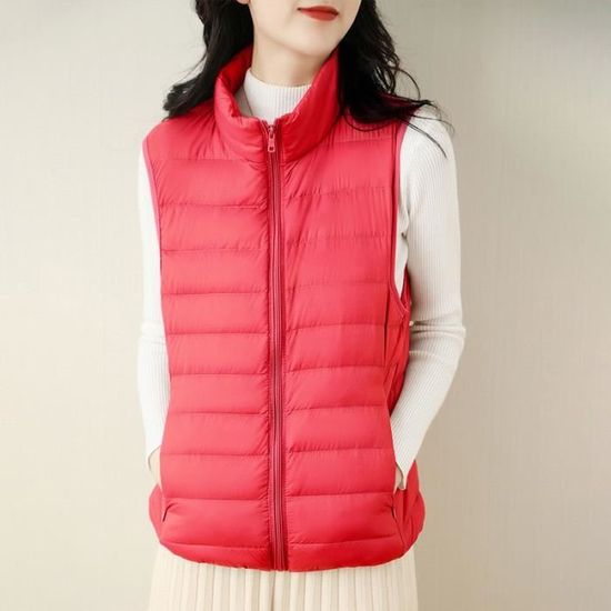 Doudoune Légère Pour Femme - Veste Matelassée Chaude Col Montant Grandes Tailles