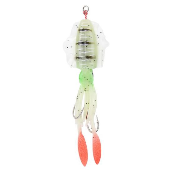 SURENHAP Appâts de pêche Appât de pêche lumineux doux UV Squid Lure Accessoire de matériel de