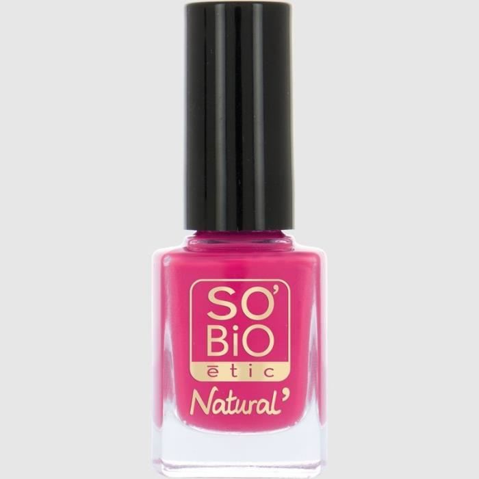 SO'BiO ETIC Vernis à ongles à l'huile de ricin Bio - Rose arty - 10 ml