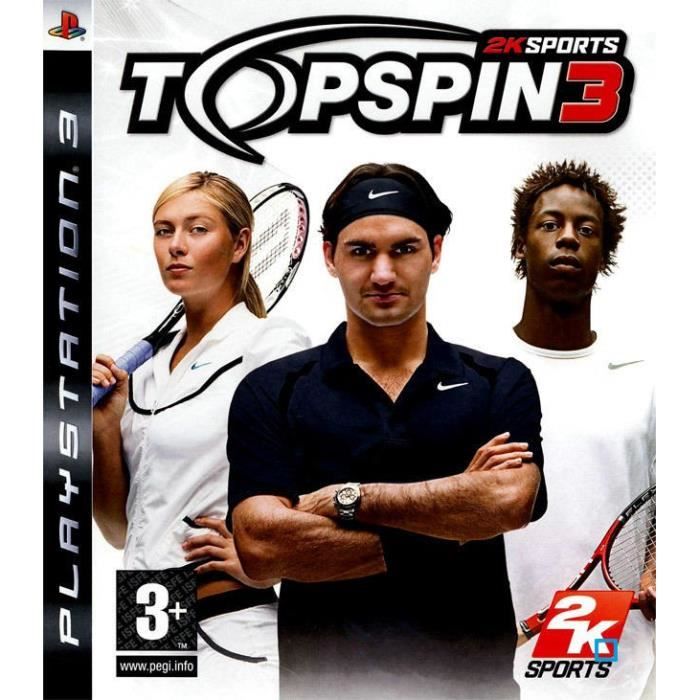 TOP SPIN 3 / JEU CONSOLE PS3