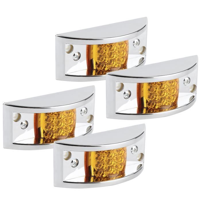 FHE 4 pièces feu de position latéral 12 LED indicateur ambre dégagement signal lampe remplacement de voiture