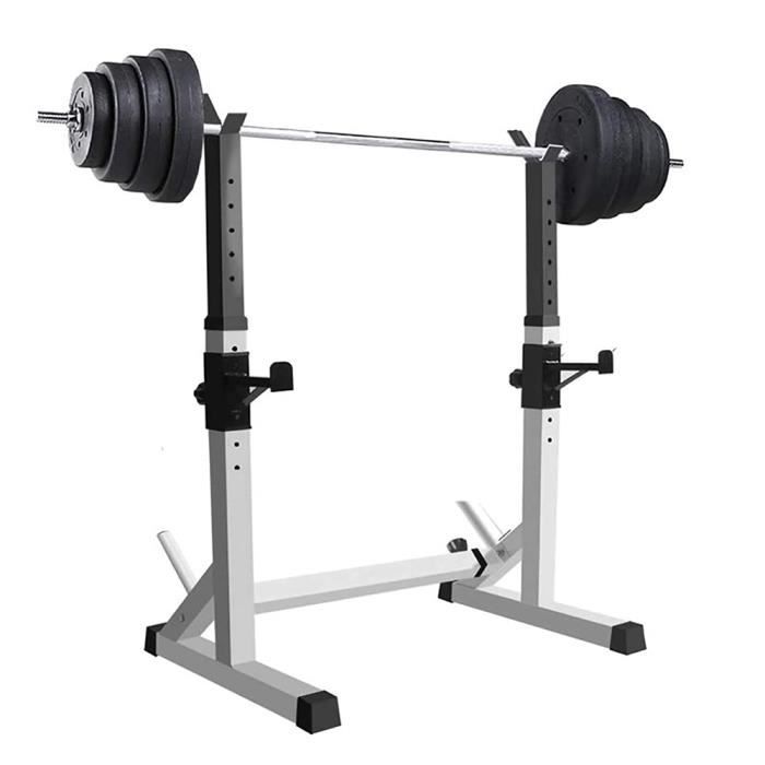 DIANWAA Squat Rack de Rangement Support de Squat Réglable Pour Haltères Charge Max.200kg