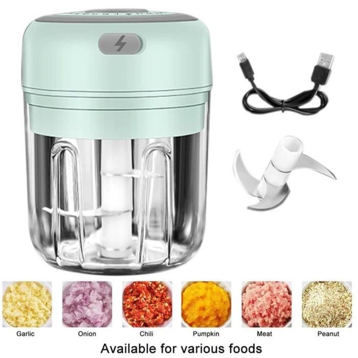 Mini hachoir électrique 30 W Vert 250ml