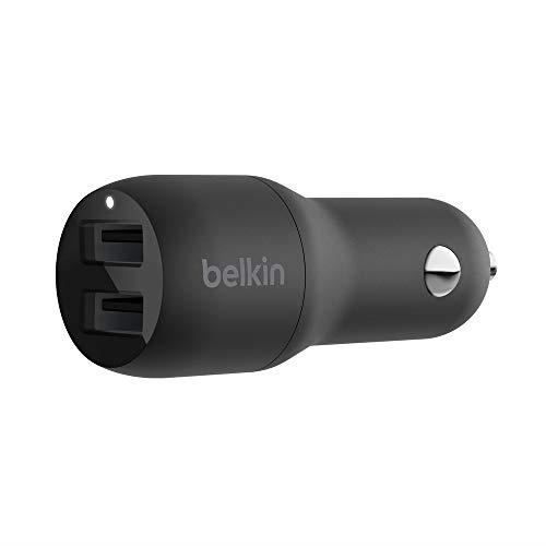 BELKIN Chargeur voiture USB A+A 12+12W Blanc