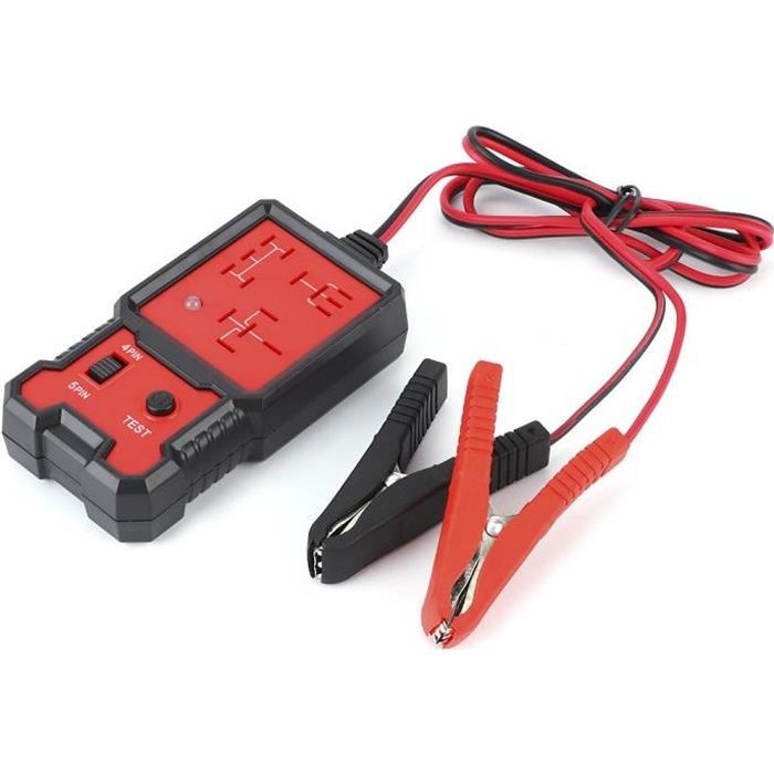 Eiffel Testeur de Relais Voiture 12V Portable Outils de Diagnostic Affichage LED 4 Broches 5 Broches pour Réparation Auto