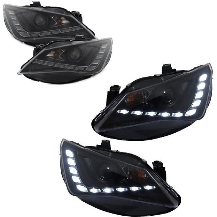 2 FEUX PHARE AVANT LED DEVIL EYES SEAT IBIZA 4 6J PHASE 2 A PARTIR DE 03/2012