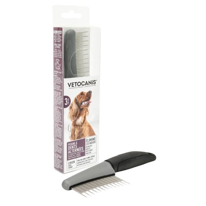 VETOCANIS Peigne de Toilettage pour Chien