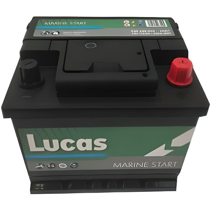 Batterie de démarrage Loisirs/Camping-cars Lucas Marine Starter LB1 LM01 12V 50Ah / 440A