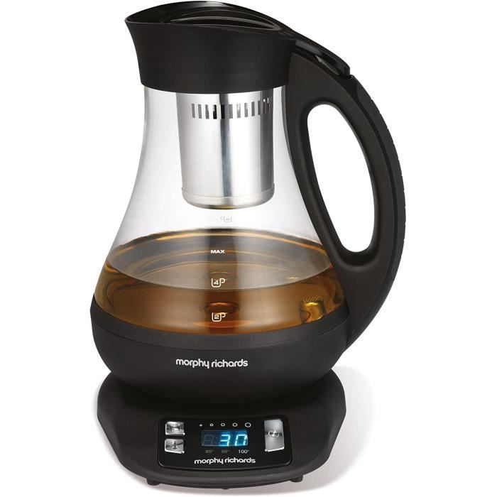 Morphy Richards 43970 Théière Electrique, 2200 W, 1 Liter, Noir