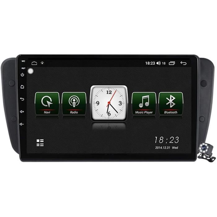 AUTORADIO Buladala Android 10 9 Pouces Stereo Multimedia GPS Navigation pour Seat Ibiza 6j 2009-2013 avec FM RDS Autoradio, Sout25
