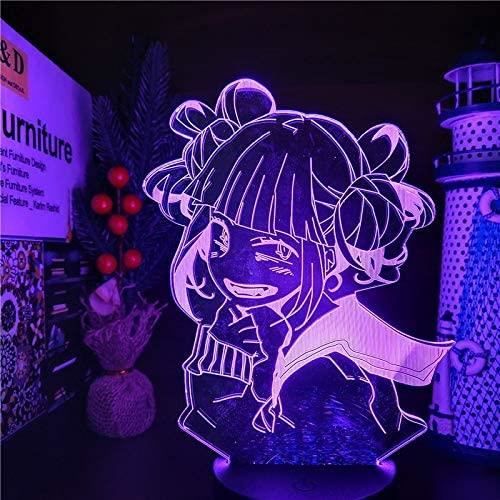 VEILLEUSE MY HERO ACADEMIA Himiko Toga 3D ANIME LAMP Boku no Hero Academia traverser mon corps veilleuses pour la décorat126