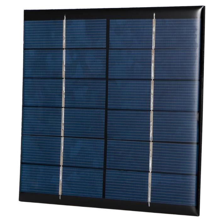 Panneau solaire portable, Module de panneau de petite cellule solaire bricolage 2.5W 6V 0.4 (A), Radios solaires pour lampes