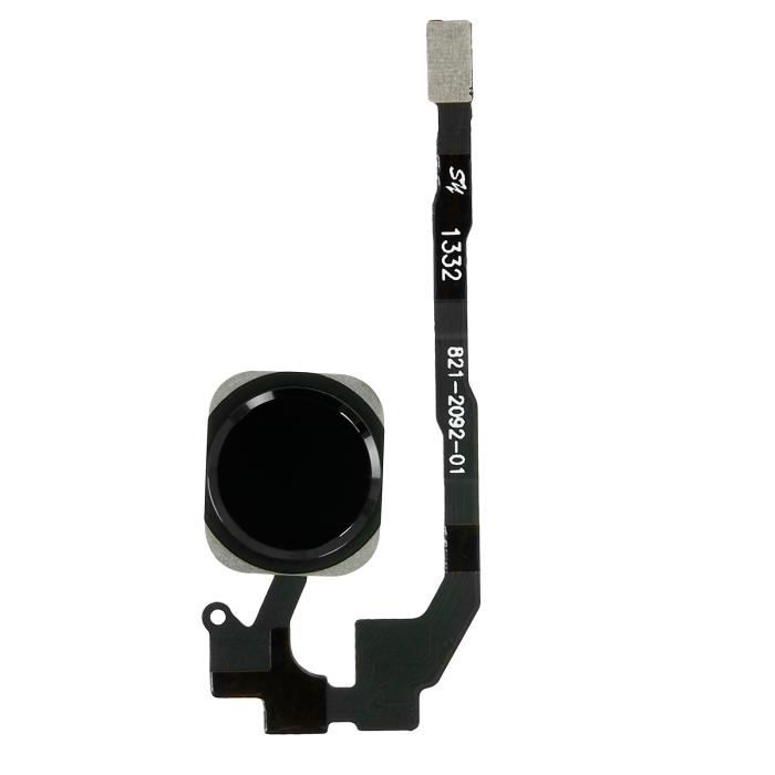 Bouton Home Complet avec nappe de connexion pour iPhone 5S / SE Noir