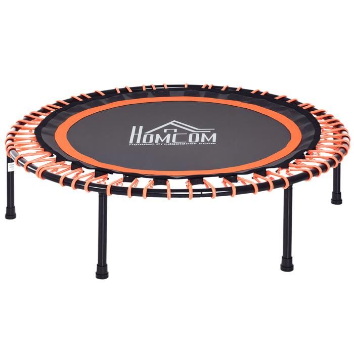 Trampoline de Fitness / gymnastique haute performance Ø 102 cm élastiques Bungee utilisation intérieure extérieure orange noir