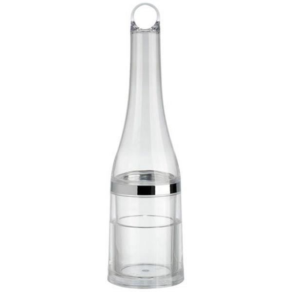 La Chaise Longue 32-K1-009 Seau à champagne ou glace et rafraîchisseur Bouteille Pince à glaçons Isotherme Transparent et gris chrom